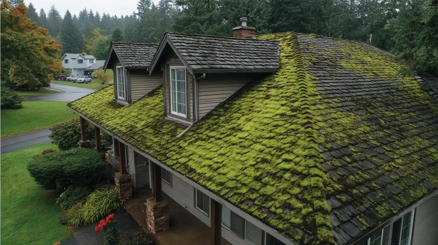 Mos på taget Mos på taget