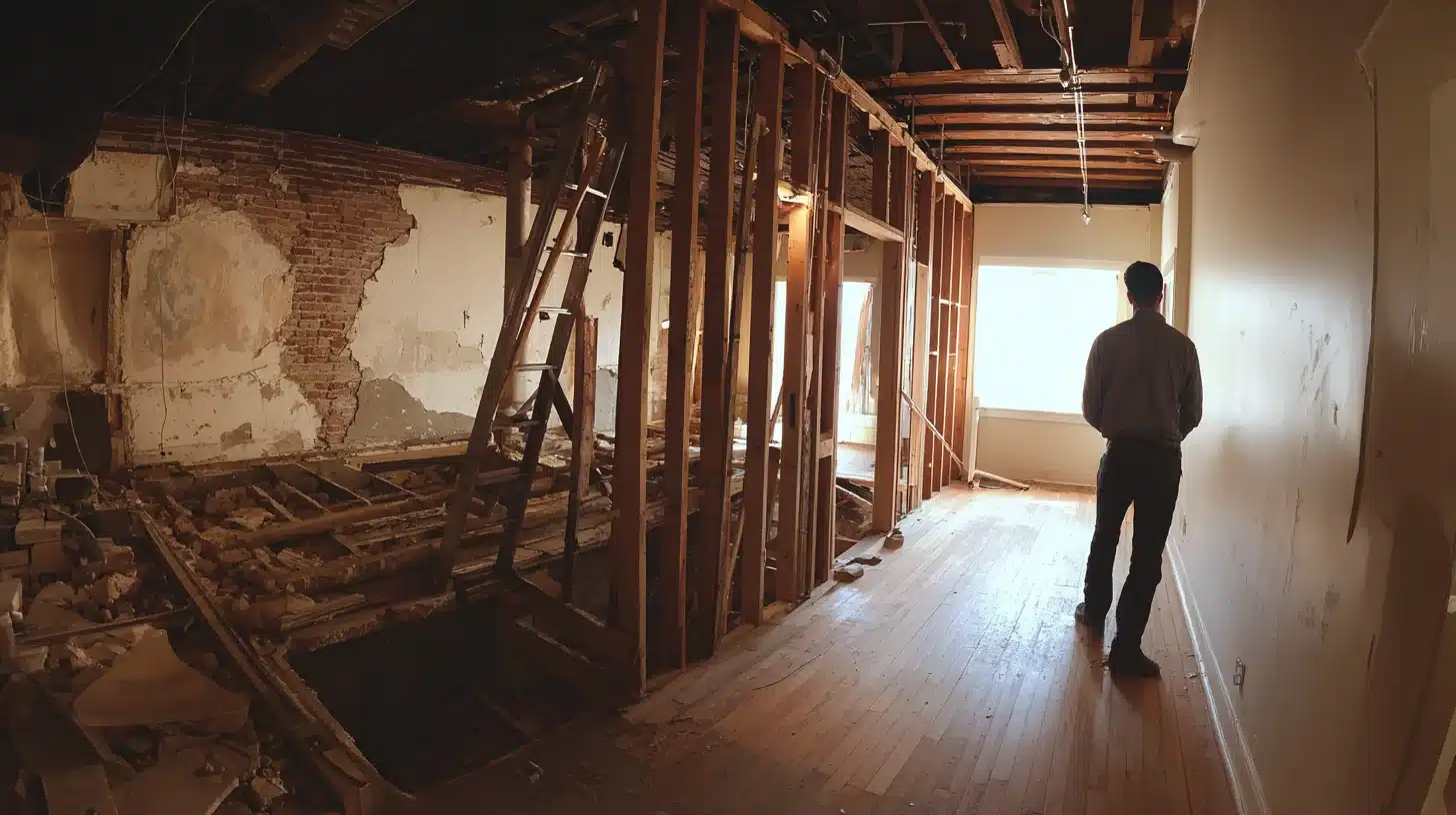 Nedrivning af væg Nedrivning af vaeg