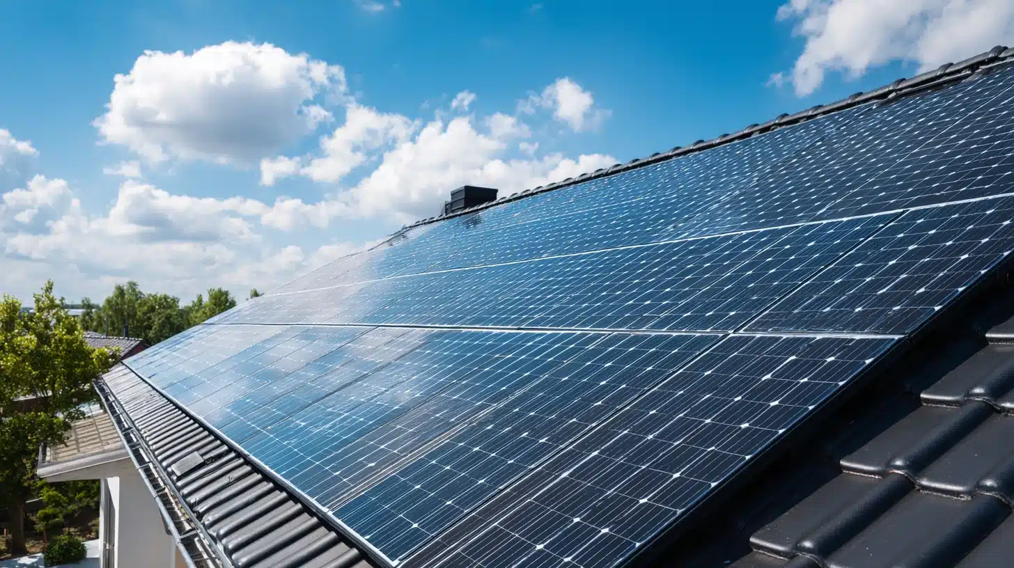 Solceller på tag Solceller paa tag