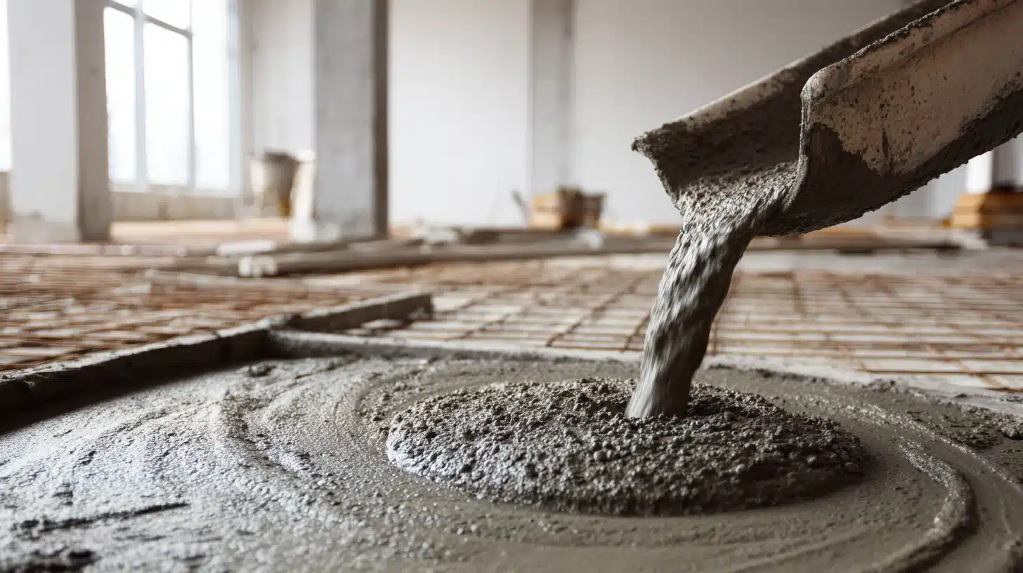 Støbning af gulv Stoebning af gulv