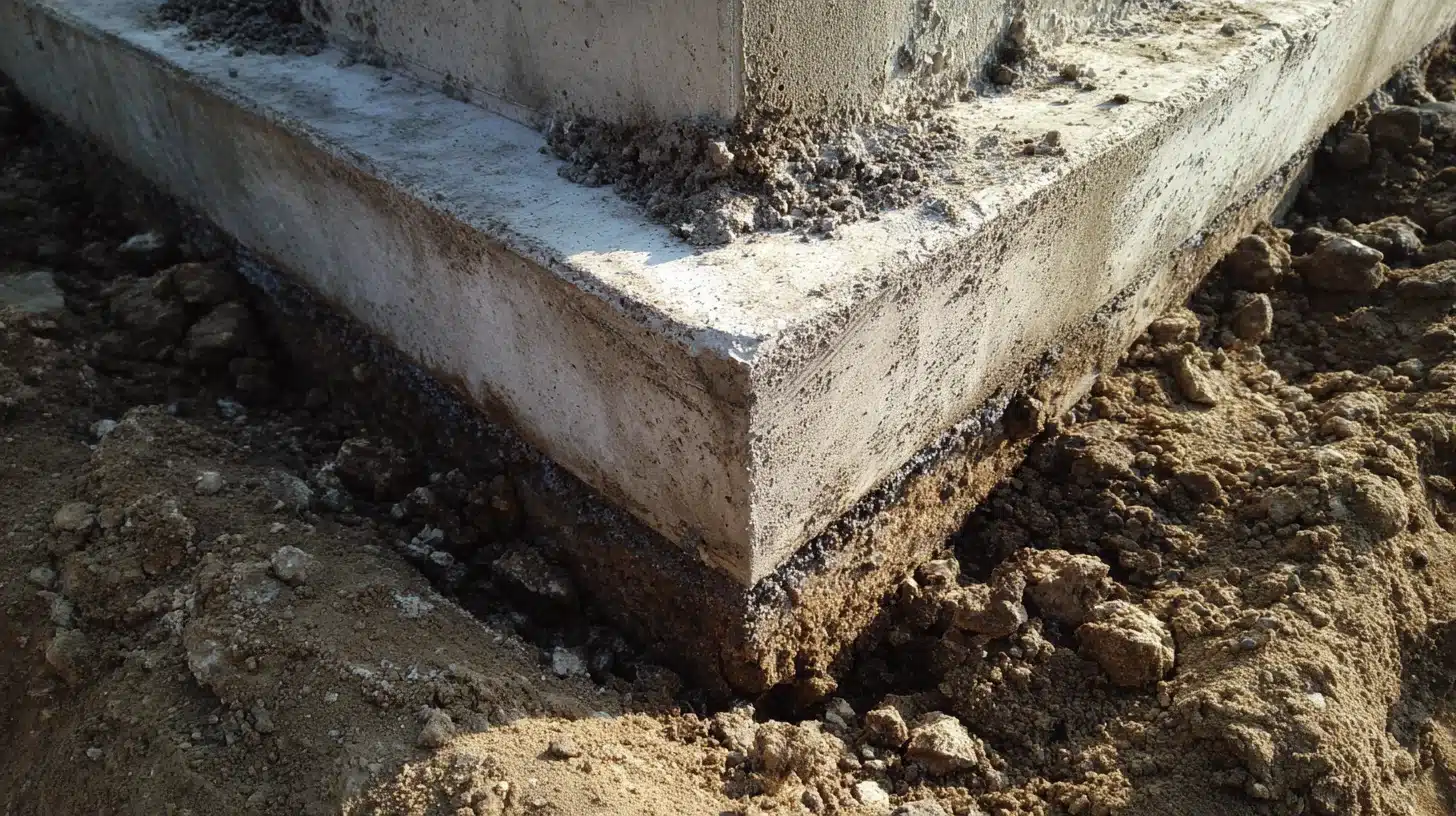 Støbning af sokkel Stoebning af sokkel